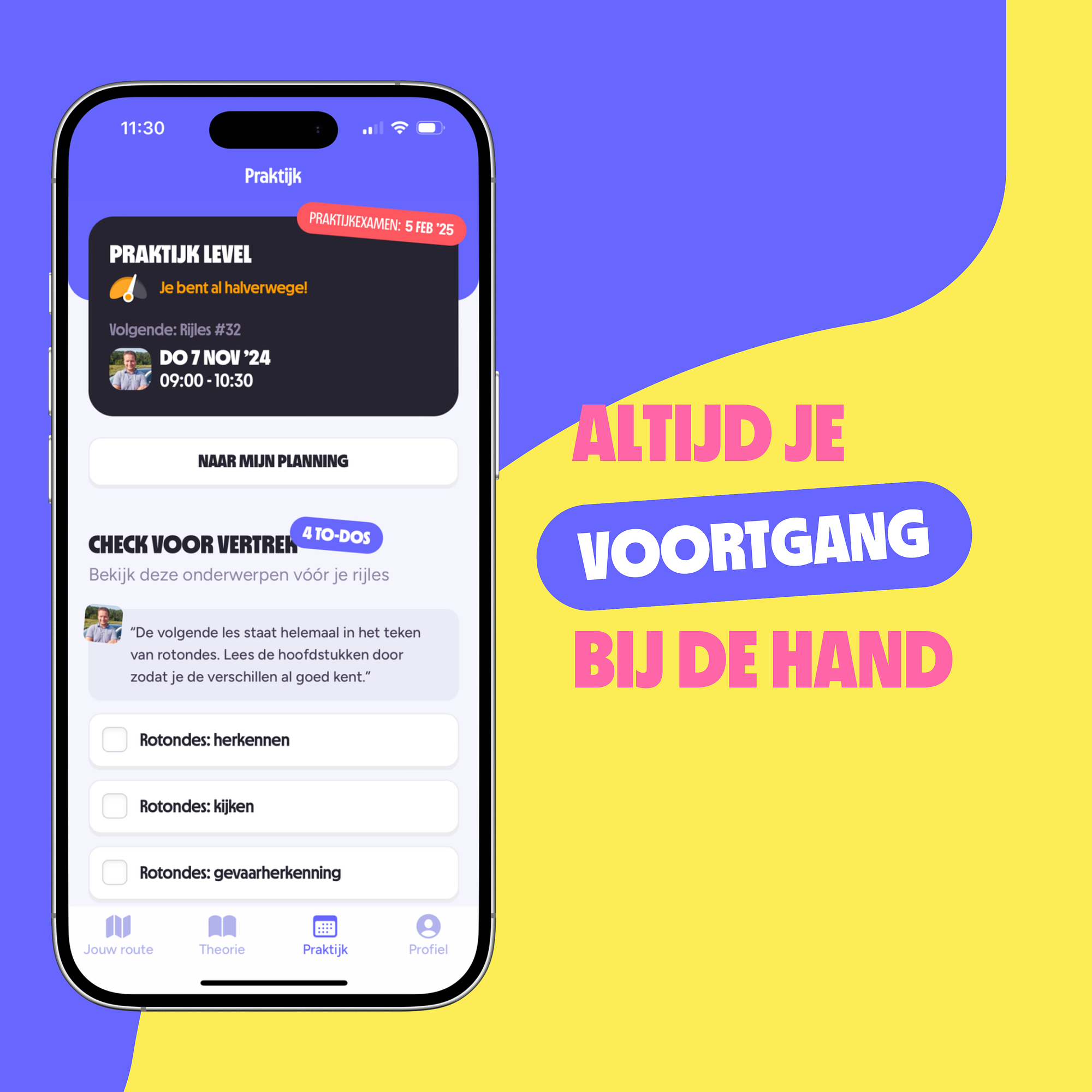 On My Way: altijd je voortgang bij de hand